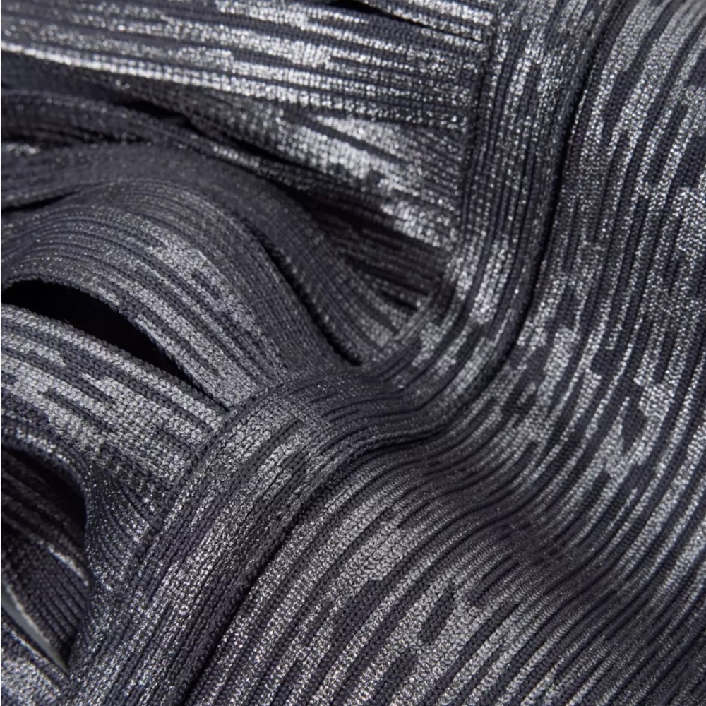 Boston Proper Metallic Silver Fringe Halter Midi Dress - Picture 6 of 12